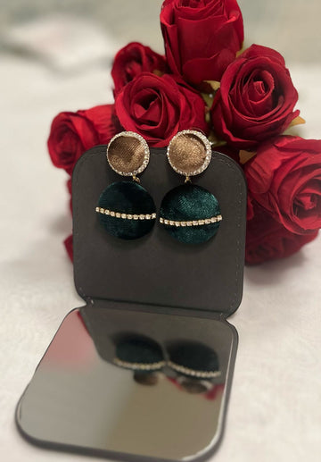 Green Jhumkas