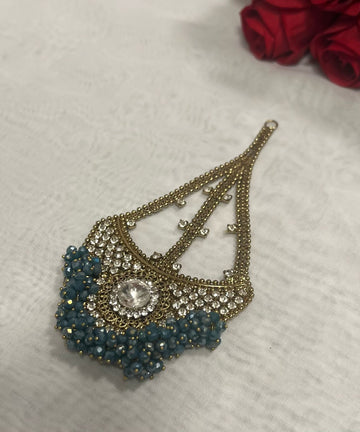 Royal Kundan Pearl Green